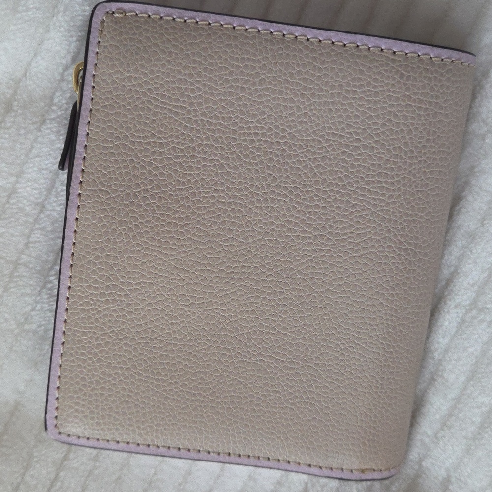 Kate Spade Taupe and Lavender Bi-fold Wallet - Picture 2 of 11